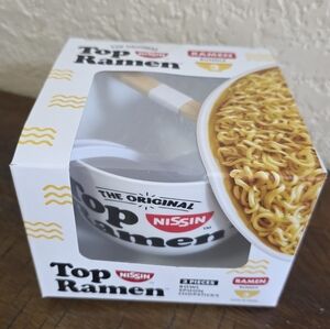 Nissin Top Ramen Bowl Set 3 Pc Set